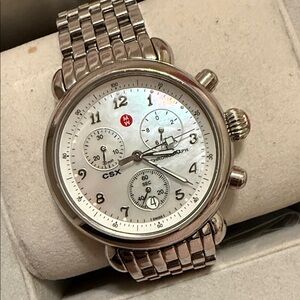 Michele Silver Chronograph Watch